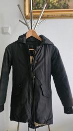 Airforce Parka Fishtail Zwart Maat 10 146 winterjas, Gebruikt, Meisje, Ophalen of Verzenden, Airforce
