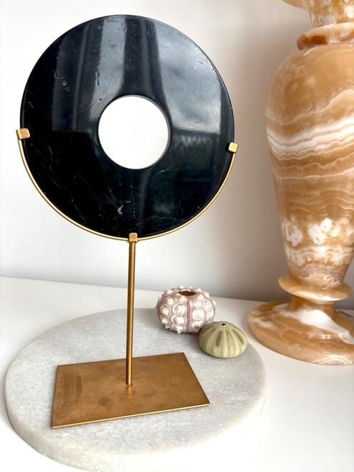 Zwart marmeren decoratie, Verzamelen, Mineralen en Fossielen, Ophalen of Verzenden