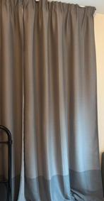 Grijze gordijnen deels verduisterend, Ophalen, Zo goed als nieuw, Grijs, 200 cm of meer