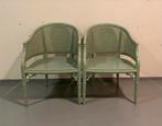2 Faux Bamboo Vintage Georgetti fauteuils, mintkleur, Ophalen, Huis en Inrichting