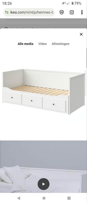 Ikea Hemnes Bedbank - Uitschuifbaar met 3 Lades