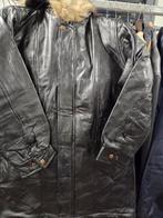 Zwarte leren dames jasssen met bontkraag - Maat M-l-xl, Kleding | Dames, Jassen | Winter, Maat 38/40 (M), Zwart, Nieuw, Ophalen of Verzenden