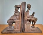 Houten boekensteunen - Don Quichot en Sancho Panza - Spanje, Antiek en Kunst, Kunst | Beelden en Houtsnijwerken, Ophalen of Verzenden