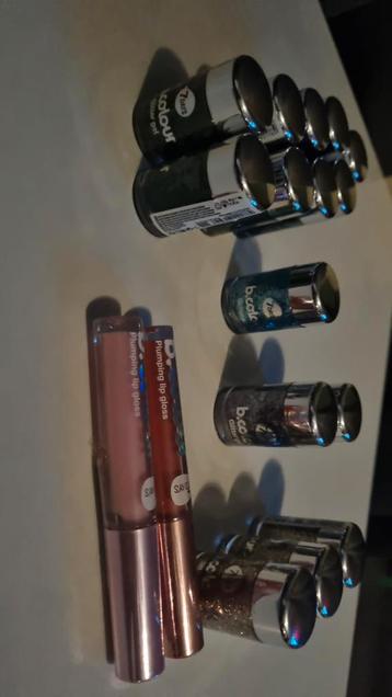7 days b colour body&hair gel glitters en lipgloss beschikbaar voor biedingen