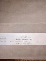 Oude Landkaart Hoog Blokland - 1914  Hoornaar /Spijk, Boeken, Ophalen of Verzenden, Landkaart, 1800 tot 2000, Nederland