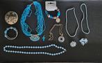 Verschillende sieraden partij lot turquoise turkoois kleur, Verzenden, Overige materialen