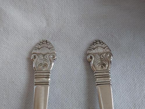 Gero verzilverd 90 model 644 | set van 2 taartvorkjes, Antiek en Kunst, Antiek | Bestek, Verzenden
