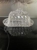 Vintage Anchor Hocking Prescut Botervloot, Gebruikt, Schaal, Ophalen of Verzenden, Glas