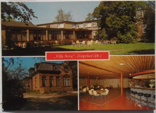 Oude ansichtkaart van Villa Nova Zorgvlied, Verzamelen, Ansichtkaarten | Nederland, Ongelopen, Drenthe, 1980 tot heden, Ophalen