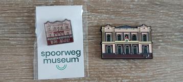 Pin + magneet spoorweg museum maliebaanstation 150 jaar  beschikbaar voor biedingen