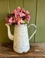 Mooie oude  brocante emaille koffiekan, koffiepot, Ophalen of Verzenden