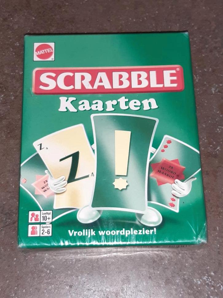 Scrabble kaarten splinternieuw in folie, Hobby en Vrije tijd, Gezelschapsspellen | Kaartspellen, Nieuw, Ophalen of Verzenden