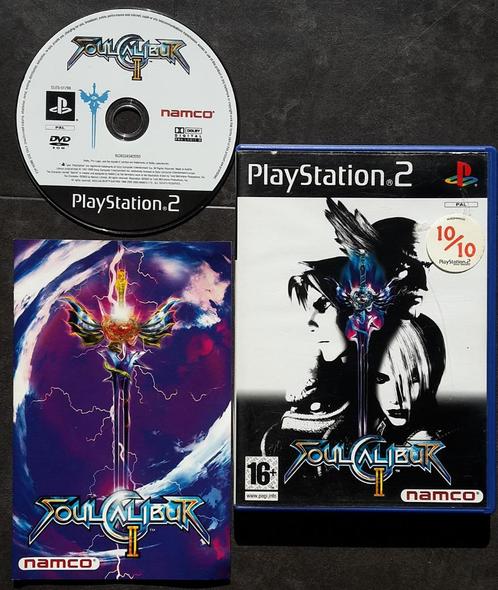 PS2 - Soul Calibur II - Namco Fighting Game, Spelcomputers en Games, Games | Sony PlayStation 2, Zo goed als nieuw, Vechten, 2 spelers