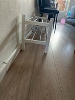 Wit Schoenenrek - 2 Niveaus MOET WEG!, Huis en Inrichting, Kasten | Schoenenkasten, Ophalen, Gebruikt