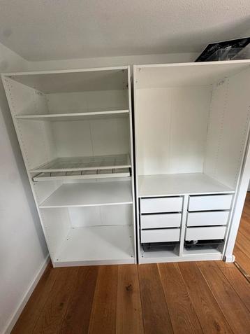 Pax kast ikea 2x 100cm met lades 201cm hoog