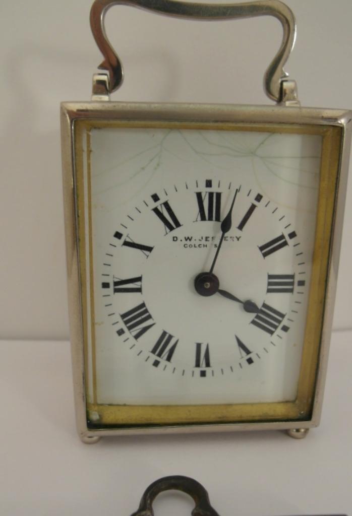 miniatuur reisklokje rond 1900, Antiek en Kunst, Antiek | Klokken, Verzenden