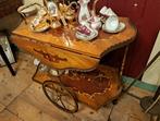Zeer mooie Italiaanse serveerwagen of theekar in Barok stijl, Antiek en Kunst, Ophalen