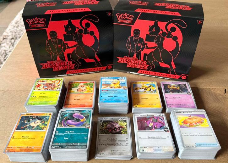 Pokemon Destined Rivals, Hobby en Vrije tijd, Verzamelkaartspellen | Pokémon, Zo goed als nieuw, Meerdere kaarten, Ophalen of Verzenden