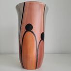 Handgeschilderde vaas, Huis en Inrichting, Woonaccessoires | Vazen, Gebruikt, Overige kleuren, Aardewerk of Porselein, Ophalen of Verzenden