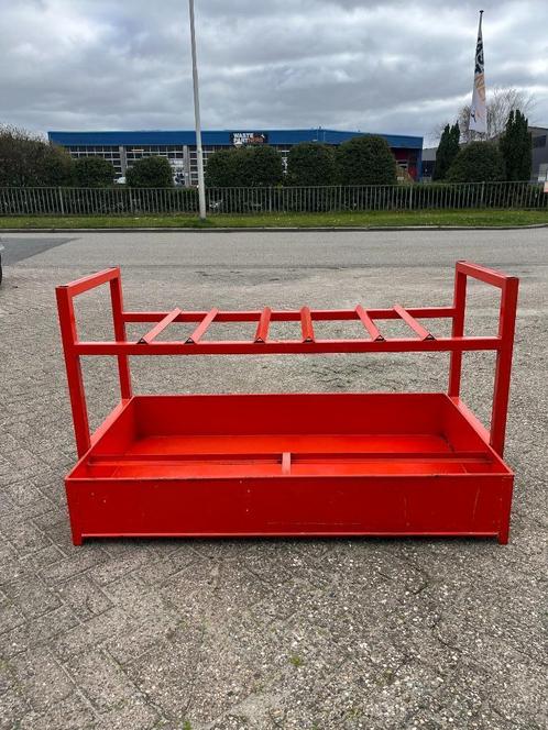 Stalen rek met onderbak (t.b.v.60liter vat), Motoren, Accessoires | Onderhoudsmiddelen, Ophalen