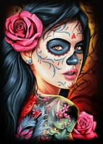 DIamond Painting tatto vrouw 40x30cm, Ophalen of Verzenden, Nieuw