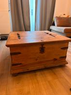 Houten Salontafel / Opbergkist, Huis en Inrichting, Ophalen, Gebruikt, 50 tot 100 cm, 50 tot 75 cm