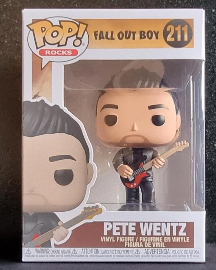 Funko Pop!, Pete Wentz, #211, Fall Out Boys, Rocks, Verzamelen, Poppetjes en Figuurtjes, Zo goed als nieuw, Ophalen of Verzenden