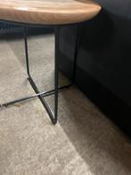 Nieuw! 1 mango houten bijzettafels/salontafels, Ophalen, Minder dan 55 cm, ., Rond