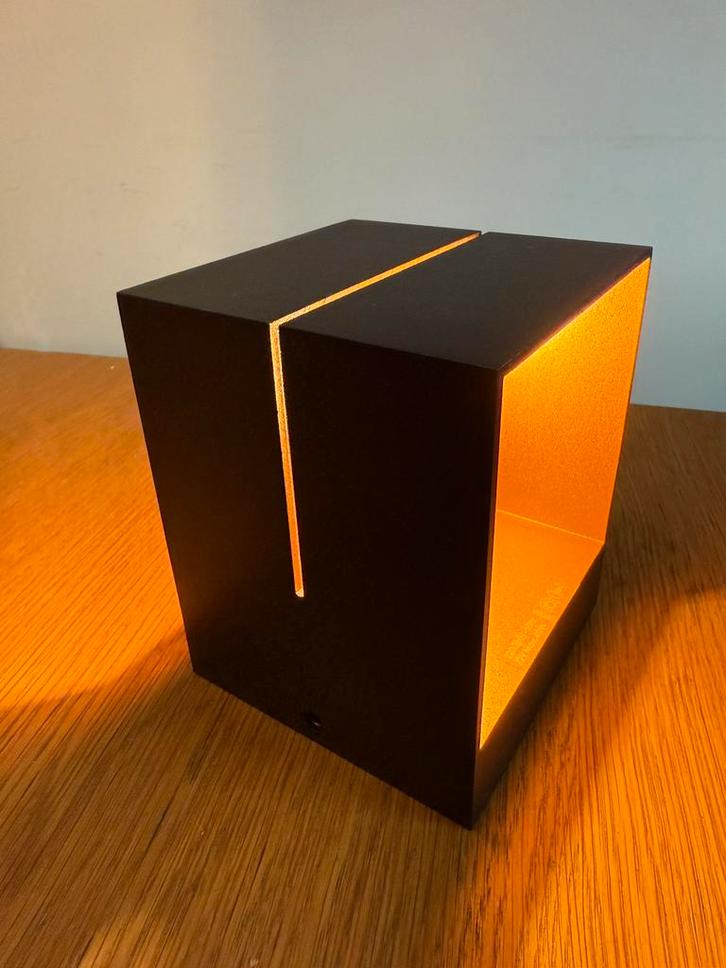 Qazqa Transfer Groove wandlampen (2) - zwart goud design, Huis en Inrichting, Lampen | Wandlampen, Zo goed als nieuw, Metaal, Ophalen of Verzenden