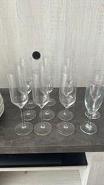 9 champagne glazen, Verzamelen, Glas en Borrelglaasjes, Ophalen, Zo goed als nieuw, Overige typen