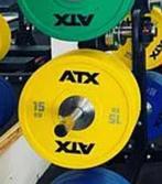 ATX gewichten schijven fitness 15 KG set bumperplates, Sport en Fitness, Ophalen of Verzenden, Zo goed als nieuw