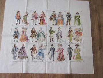 Pako prachtig geborduurd schilderij kleding uit vorige eeuwe beschikbaar voor biedingen