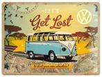 Volkswagen VW Bulli lets get lost relief metalen reclamebord