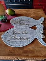 Riviera maison onderzetters placemat  vis wit rattan, Ophalen of Verzenden, Zo goed als nieuw, Glas of Kopje