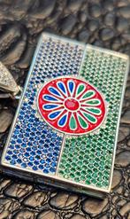 Prachtige Sinti vlag zilveren 925 Italiaanse hanger, Ophalen of Verzenden, Nieuw, Zilver, Zilver