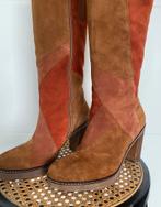 GABOR 70s retro suede laarzen-38.5🔸🍂nieuwstaat, Hoge laarzen, Gabor, Oranje, Ophalen of Verzenden