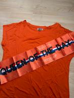 Nieuw: oranje shirt met een sjerp, Nieuw, Oranje, Maat 42/44 (L), Ophalen of Verzenden