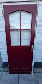 Hardhouten Achterdeur 82 X 211, Ophalen, Gebruikt, 80 tot 100 cm, Buitendeur