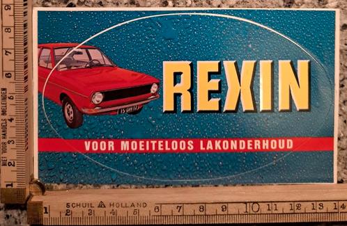 Vintage sticker Rexin voor moeiteloos lak onderhoud Polo, Verzamelen, Stickers, Zo goed als nieuw, Overige typen, Ophalen of Verzenden