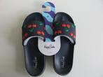 Happy socks slippers, pool sliders cherry kersen mt 40 41, Slippers, Blauw, Nieuw, Ophalen of Verzenden