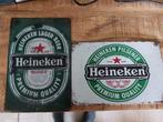 2 x Heineken reclame borden, Verzamelen, Ophalen of Verzenden, Zo goed als nieuw, Reclamebord, Plaat of Schild, Heineken