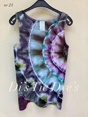 Zomers tie dye shirt - verzenden mogelijk beschikbaar voor biedingen