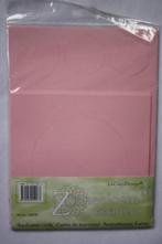 Le Crea Designe Zonnebloemkaarten roze, Verzenden, Nieuw, Natuur, Blanco kaart of Basiskaart