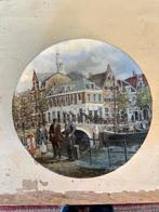 Mosa verzamelbord – “Lente aan een Rotterdamse Gracht, Ophalen