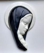 Prachtig groot  Maria met kind Madonna wandbord 1950, Ophalen of Verzenden, Zo goed als nieuw, Beeld(je), Christendom | Katholiek