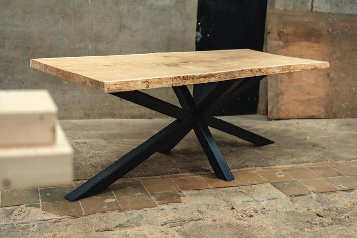 Prachtige eiken boomstam tafels, Huis en Inrichting, Tafels | Eettafels, Nieuw, 50 tot 100 cm, 200 cm of meer, Vijf personen of meer