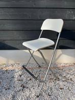 Barkrukken (4 stuks) - Wit, Opklapbaar, Huis en Inrichting, Barkrukken, Ophalen, Kunststof, Gebruikt, Met voetsteun