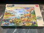 Jumbo puzzel 3000 stukjes hertenfamilie, Ophalen of Verzenden, Meer dan 1500 stukjes, Zo goed als nieuw