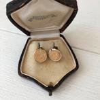 Oorbellen  Antieke celluloid 1920 Clips Rose goud kleurig, Ophalen of Verzenden, Overige materialen, Oorbellen