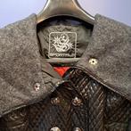 Sportalm zwart voelbaar patroon mantel jas Arlene 42 47040, ., Zwart, Maat 42/44 (L), .